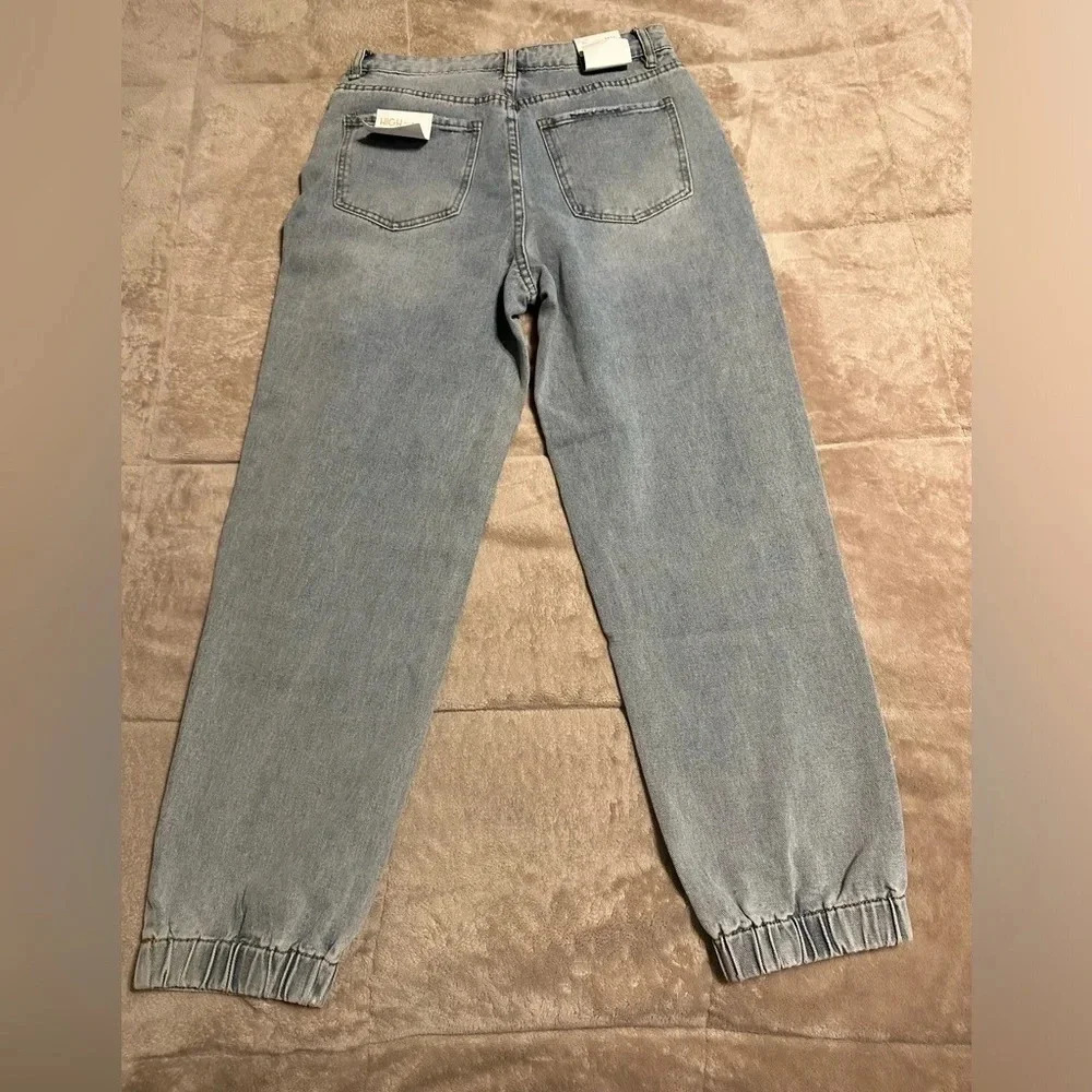 Cali 1850 Denim Joggers Women’s Size 9 29 Jeans NWT Blue - Picture 2 of 5